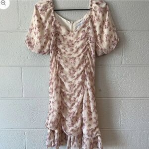 Hayden Los Angeles Floral Ruched Dress